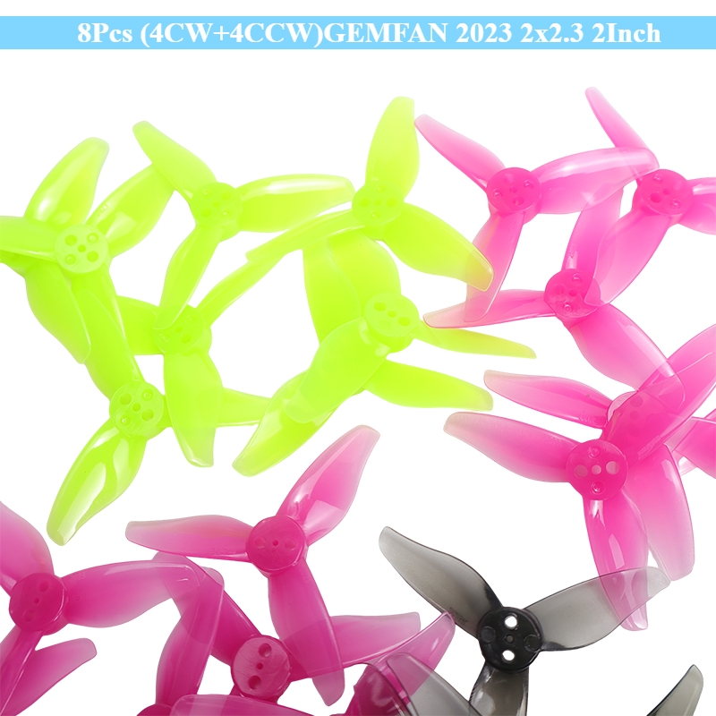 Drone Racing Gate - 8 Stück (4CW+4CCW) GEMFAN 2023 2x2,3