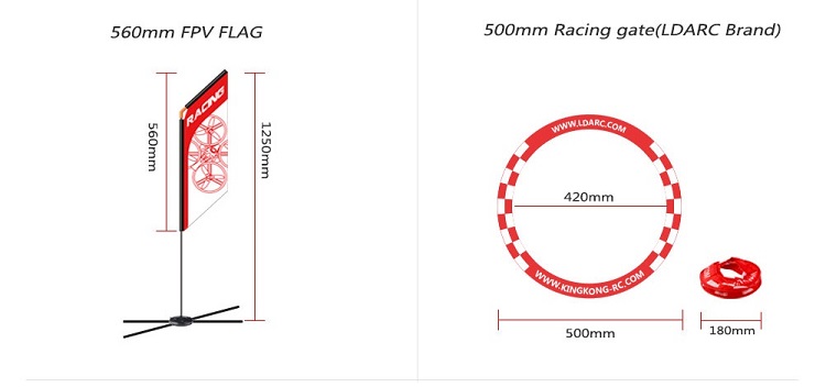 560mm FPV Racer Flag Drone Qua – Drone Racing Gate Bewertung und Preis