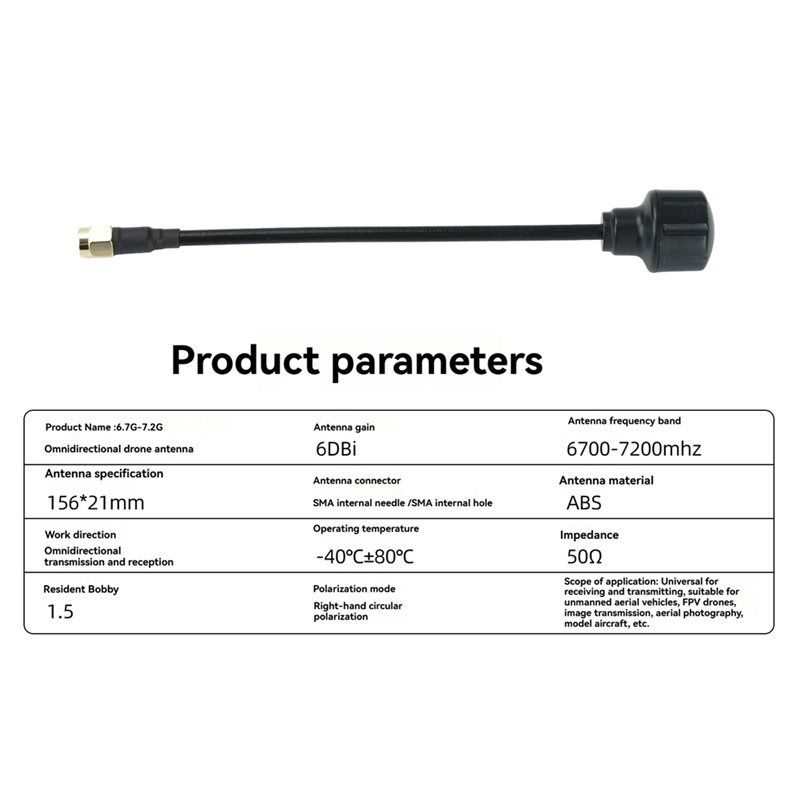 [NEU!A25P] 6,7-7,2 GHz SMA-Ant – Drone Racing Antenna Bewertung und Preis