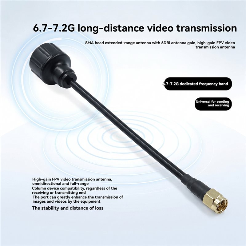 [NEU!A25P] 6,7-7,2 GHz SMA-Ant – Drone Racing Antenna Bewertung und Preis
