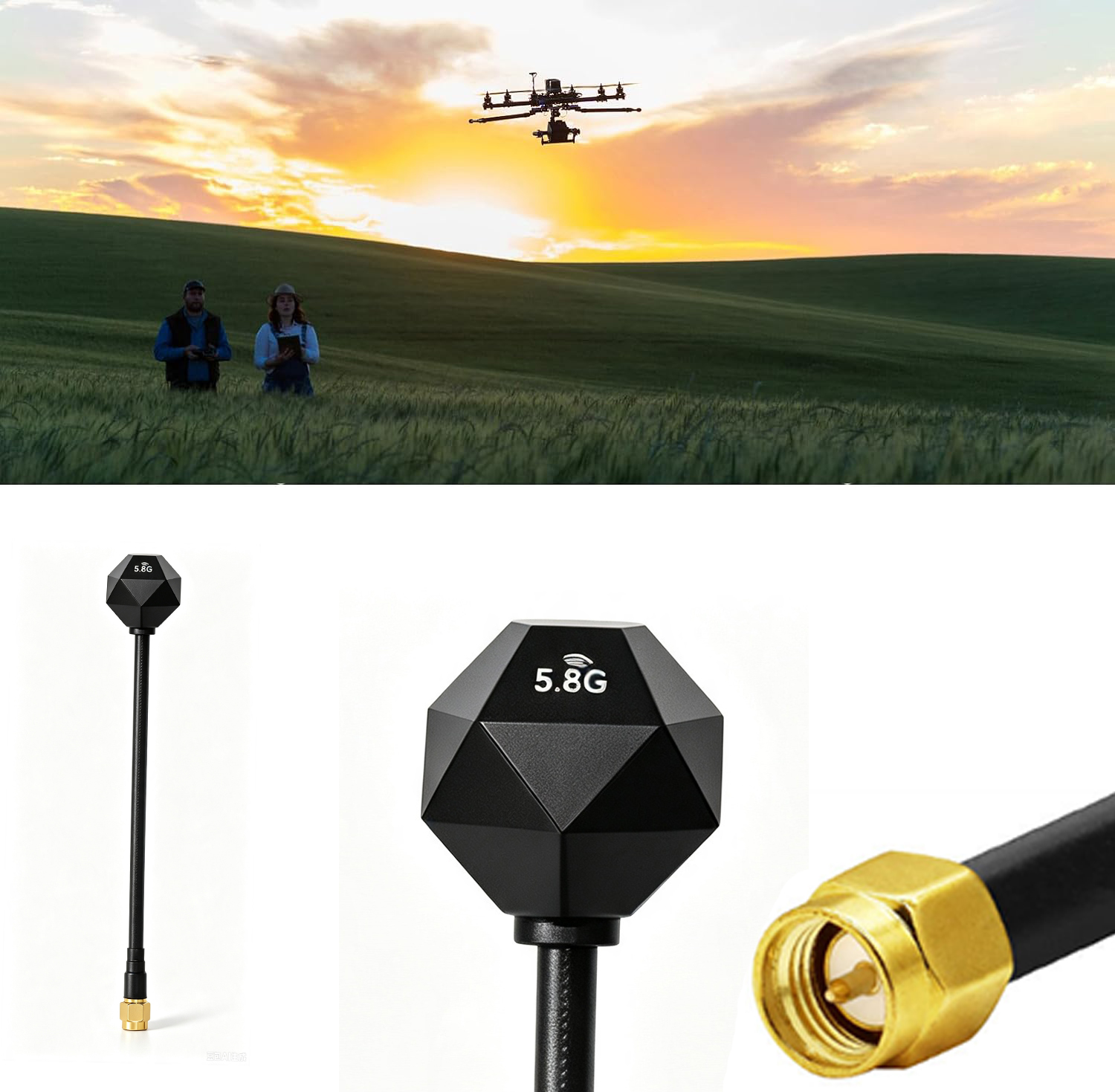 5,8GHz 3,5dBi Antenne LHCP RP  – Drone Racing Antenna Bewertung und Preis
